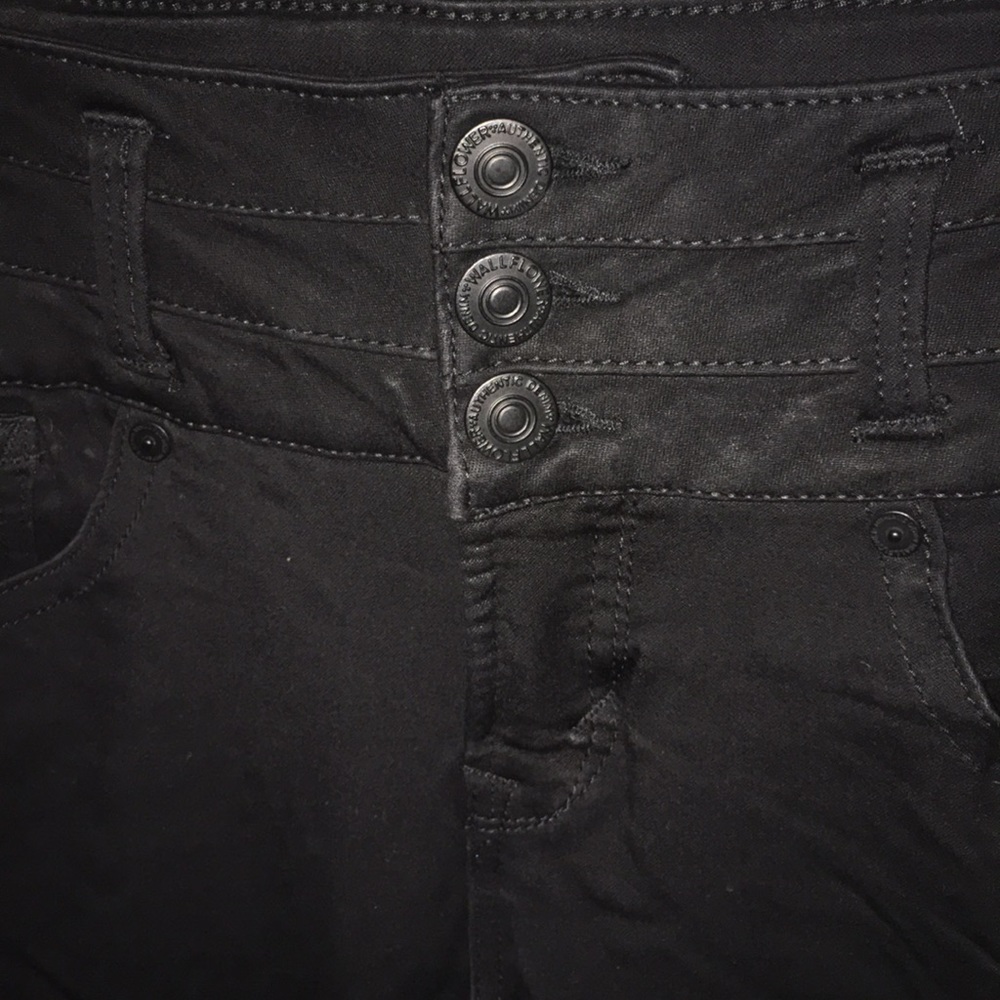 Juniors high waisted black jeggings size 3